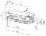 Elektrický otvárač Hartte F00U-C – séria F, 12–24 V AC/DC, NC – Obrázok 2