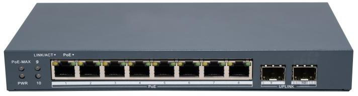 74606cef3d86f59ebcb4eacea7d59c22_original.jpg PoE switch Hikvision DS-3E1510P-EI/M-8P2F – 8× GbE PoE, 2× SFP, 80 W, smart – Obrázok 1