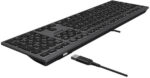 Klávesnica A4tech FStyler FX60H – USB, biele podsvietenie, nožnicové klávesy, sivá – Obrázok 5