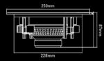 Stropný reproduktor Laudio Ambient 8 – 80 W RMS, 8 Ω, IP55, biely – Obrázok 2