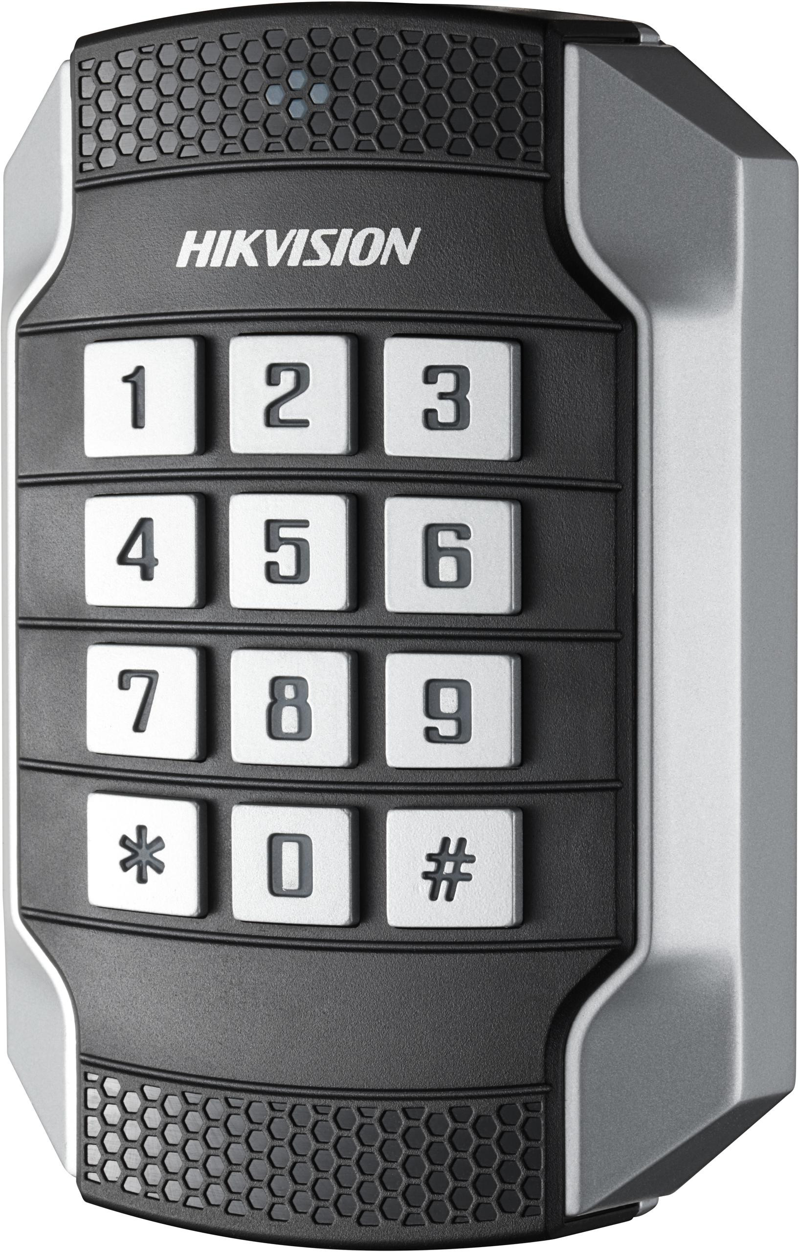 986793fddfe1d8d0e2c6b35fc09d706a_original.jpg Bezkontaktná čítačka s klávesnicou Hikvision DS-K1104MK – 13,56 MHz, IP65, IK10 – Obrázok 1