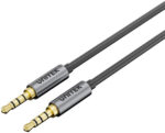 Audio kábel Unitek Y-C926ABK – 3,5 mm jack (M/M), 1 m, čierny – Obrázok 2
