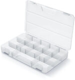 Organizér na náradie Kistenberg SQR Box 35 KSQ35254 – priehľadný, 355 × 230 × 41 mm – Obrázok 2