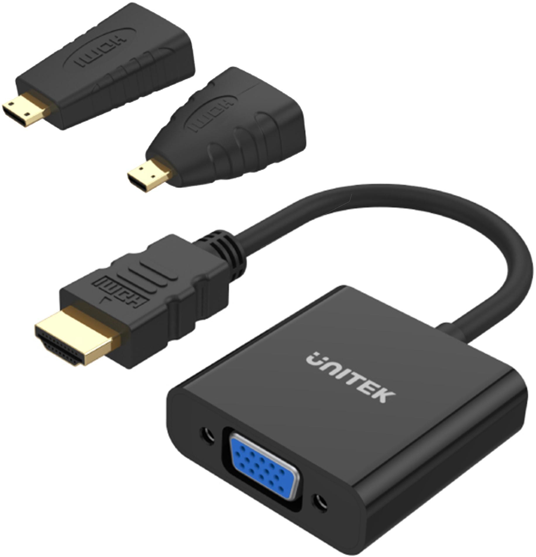 b0ef69161dfc5783994753c0a635fda0_original.jpg Adaptér Unitek Y-6355 – Micro/Mini HDMI na VGA + audio – Obrázok 1