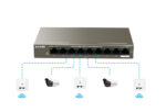 PoE switch Tenda TEF1109P-8-102W – 9 portov, 8× PoE, 10/100 Mb/s – Obrázok 2