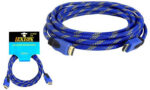HDMI kábel LTC LXHD82 – HDMI 1.4, nylonový oplet, modrý, 5 m – Obrázok 2
