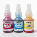 Sada atramentov Brother BT5000CMY – multipack 3 farieb (azúrová, purpurová, žltá) – Obrázok 2