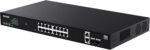 Spravovateľný PoE switch Tenda TEG2220P-16-250W – 16× GbE PoE+, 2× SFP, CloudFi – Obrázok 4