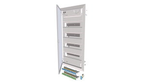 c46a2a902dacb7cd49f24dd634c5261e_original-1.jpg Rozvodnica Eaton KLV-48UPS-F – pod omietku, plastová, 48 modulov (4 rady po 12), N+PE – Obrázok 1
