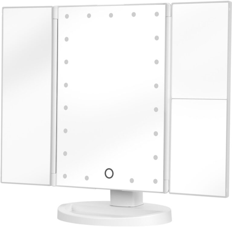 Kozmetické zrkadlo Humanas HS-ML04 (HS4738) – LED podsvietenie, biele