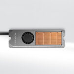 Chladič na M.2 SSD Axagon CLR-M2FAN – s ventilátorom, 13 mm – Obrázok 3