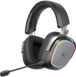 Bezdrôtové slúchadlá Rampage RETSU – Bluetooth, 2,4 GHz, RGB, čierne – Obrázok 2