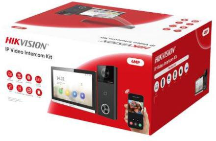 Zostava videovrátnika Hikvision DS-KIS610-P – 4 MPx, 7" dotykový monitor, PoE
