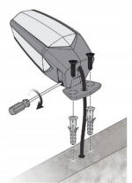 Výstražná lampa Motorline MP105 (001PLM10918011) – LED, 12–230 V, biela, s držiakom – Obrázok 3