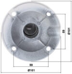 Teleskopický stropný držiak Delta BR-60X120-W pre kamery – biely – Obrázok 2