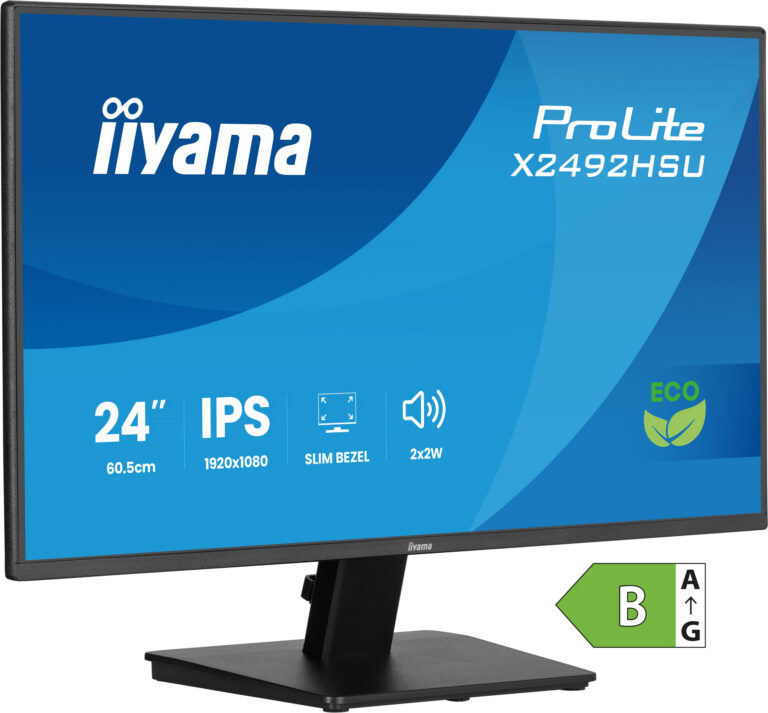 Monitor Iiyama X2492HSU-B1 – 23,8", IPS, Full HD, 120 Hz