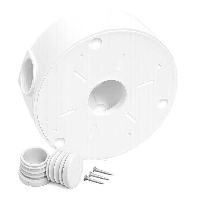 f55fa4efe9d3ee5265f8e74314f54910_original.jpg Montážna krabica Miton UA13GW pre kamery – univerzálna, 110 × 35 mm, biela – Obrázok 1