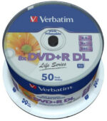 DVD+R DL disky Verbatim Inkjet Printable DDVE97693PLG – potlačiteľné (balenie 50 ks) – Obrázok 2