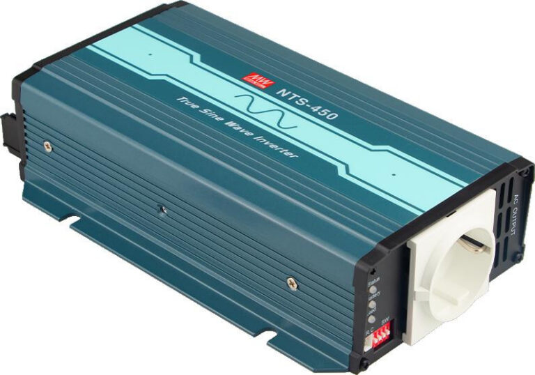 Menič napätia Mean Well NTS-450-224EU – 24 V DC/230 V AC, 450 W, čistý sínus