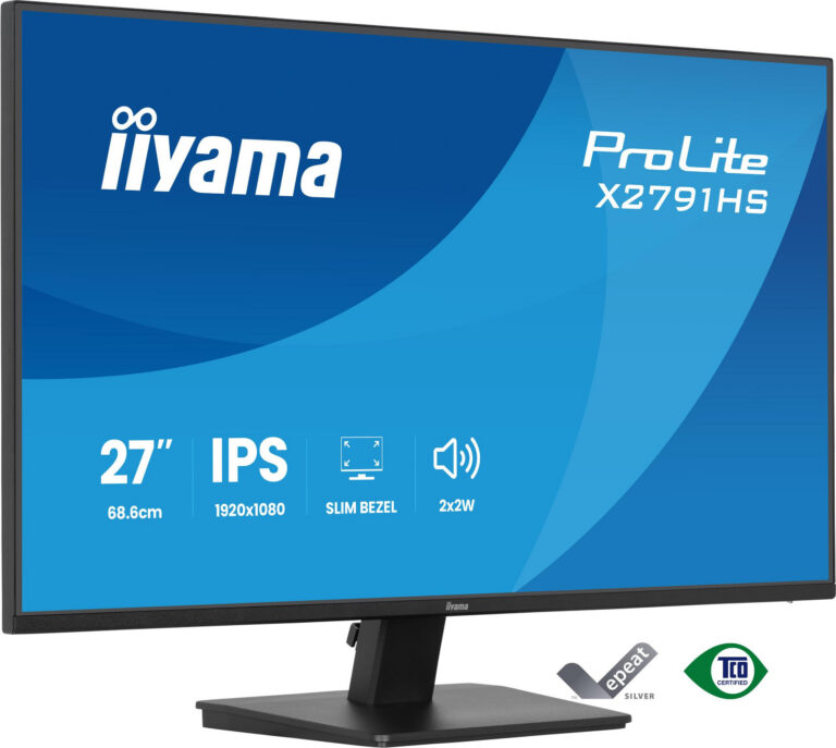 Monitor iiyama X2791HS-B1 – 27", IPS, Full HD, 120 Hz, reproduktory